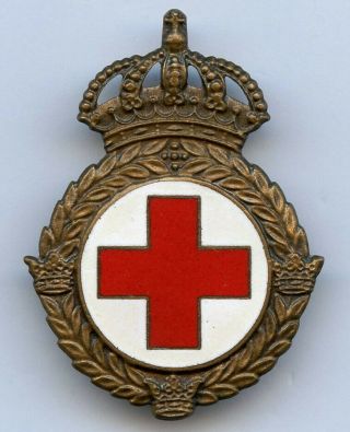 Sweden Red Cross Award Pin Badge Grade