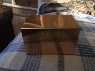 Vintage Copper And Brass Recipe Box