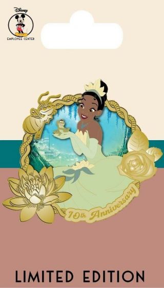 Disney Employee Center Dec Princess And The Frog 10 Anniversary Surprise Pin Le