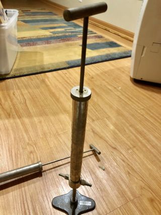 Vintage Metal Hand Pump Vacuum Industrial Decor Missing Parts - Set Of Two