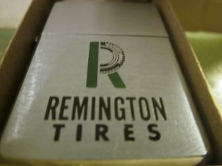 Vintage 1967 rare REMINGTON TIRES ZIPPO LIGHTER SOLID FUEL CELL 2
