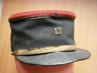 Wwi France French Army 13 Regiment Kepi Hat Cap Patch