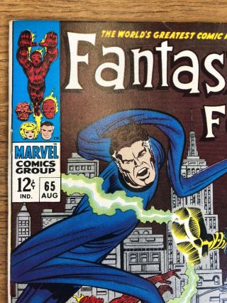 Fantastic Four 65 FN/VF 7.  0 1st Ronan the Accuser 1967 Marvel 2