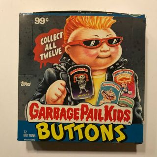 Garbage Pail Kids True Vintage Full Box Of Buttons 1986