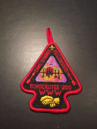 Oa Echockotee Lodge 200 Ex1985 - 3 Summer Fellowship Patch