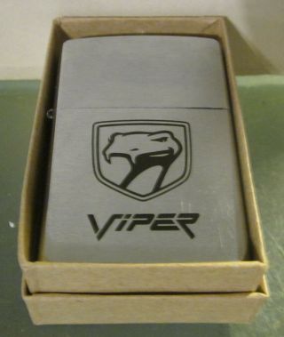Vintage 1999 Very Rare Dodge Viper Zippo Lighter Rare