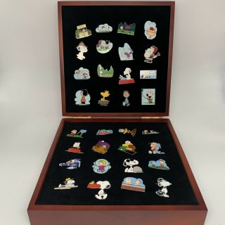 Peanuts Pins Complete Set Of 32 Snoopy Charlie Brown $500 Willabee & Ward