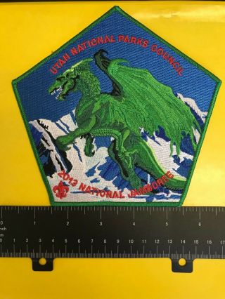Utah National Parks Council 2013 National Jamboree Dinosaur Dragon Jacket Patch