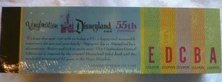 Disney Vinylmation Disneyland Limited Edition 55th Anniversary Ticket Book