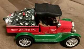 Ertl 1918 Ford Run - About Pickup Truck John Deere Merry Christmas 1997 W/ Tree