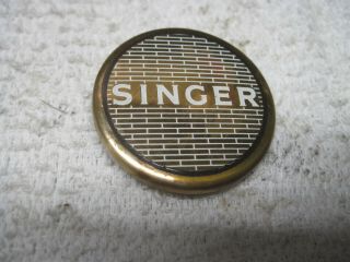 Singer Sewing 401a 403a 404 500a Hard Wood Carry Case Badge Emblem Medallion