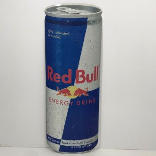 Red Bull Energy Drink Can Aluminum Sign Advertising Man Cave 19 - 3/4”x7”
