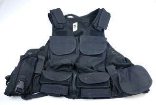 Oldschool Tactical Assault Gear Tag Assault Vest Black Devgru Seal Vbss Nsw Lbt