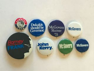 8 Presidential And Other Political Buttons From 1960 