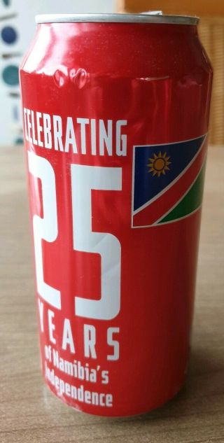 Coca Cola Can From Namibia.  Can.  Hard To Get.  25 Years Independence