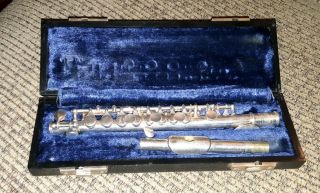 Vintage Selmer Bundy " C " Silver Plated Piccolo Flute W/ Case 22001 Estate
