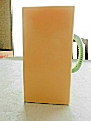 Vintage Yellow Green 1/2 Gallon Carton Handy Holder For Milk Juice Retro Kitchen