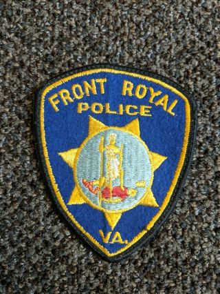 Vintage Front Royal,  Virginia Police Shoulder Patch Va