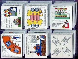 Tobacco Card Set,  Cope,  Toy Model Country Fair,  Cutout Shapes,  Toy,  1925