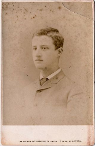 Barre Ma,  Early Cabinet Photo Of Dr.  George Artemus Brown,  1858 - 1942
