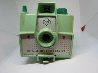 Girl Scouts Vintage Official 50s Green Camera And Flash