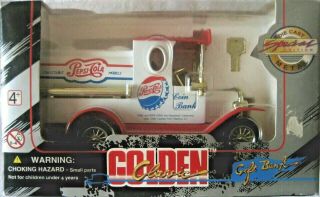 Pepsi Cola Delivery Truck Golden Classic Diecast Gift Bank Special Edition