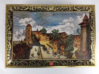 1991 Large Collectible Tin Box E.  OTTO SCHMIDT 8500 Nurnberg Made in Germany 2