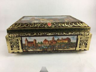 1991 Large Collectible Tin Box E.  OTTO SCHMIDT 8500 Nurnberg Made in Germany 3