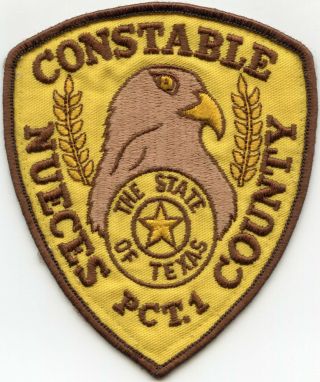 Old Vintage Nueces County Texas Tx Precinct 1 Constable Sheriff Police Patch