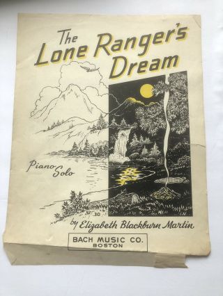 015 VTG Old Cowboy Lone Ranger’s Dream Sheet music 2