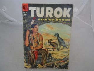 Four Color 596 Dell 1954 Comic Turok Son Of Stone - Very First Turok & Andar