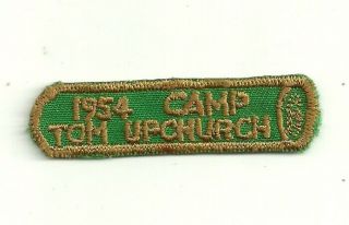 1954 Camp Tom Upchurch Cape Fear Area Council Wilmington,  Nc.  Klahican Lodge 331