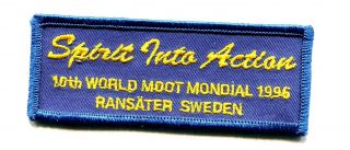 Spirit Into Action Patch From 10 Th World Moot In Sweden Jamboree