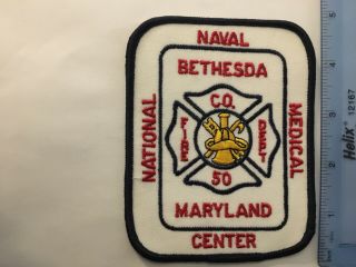 Us Navy National Naval Medical Center Bethesda Fire Dept Maryland (vintage)