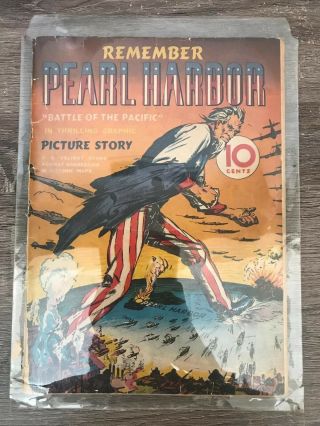 Remember Pearl Harbor: Smith & Street 1942 Uncle Sam Cover Wwii Golden Age Comic