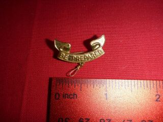 Vintage Boy Eagle Scouts Of America Be Prepared Medal Award Pin Gold Tone Bsa