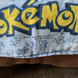 Vintage 90s Nintendo Pokemon Twin Full Comforter 84 