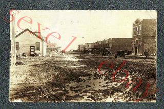 Ralls Texas Street Scene - Circa 1917 Rppc Photo Grade 4