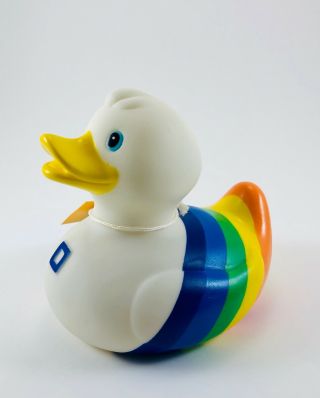 Lgbt Gay Lesbian Pride Deluxe Rubber Duck Collectible Toy