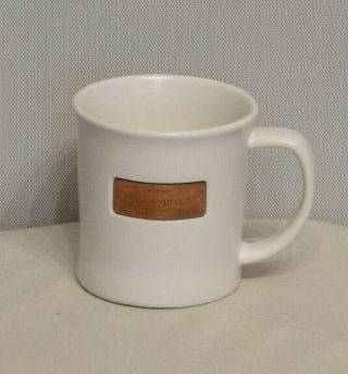 Starbucks White Coffee Mug Cooper Plate Est 1971 2010 16 Oz Euc