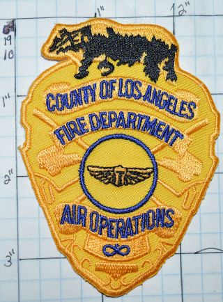 California,  Los Angeles County Fire Dept Air Operations Gold Patch