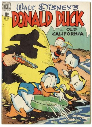Donald Duck Four Color 328 Vf,  8.  5 Ow/white Pages Carl Barks Art Dell 1951