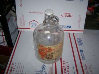 Vintage Muggs Up Root Beer 1 Gallon Syrup Jug With Paper Label Bottle