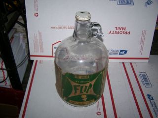 Vintage Flip 1 Gallon Syrup Jug With Paper Label Bottle