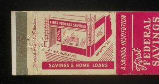 1950s First Federal Savings Of Fall River 27 No.  Main Street Fall River Ma Mb
