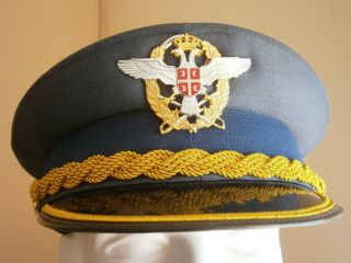 Serba Army Air Force General Hat Cap Badge Military Aviation Serbian