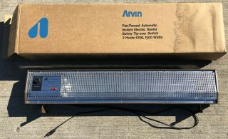 VINTAGE 1977 ARVIN 49H20 - 1 INSTANT ELECTRIC HEATER AUTOMATIC FAN FORCED HEAT HOT 2