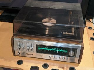 Vintage Sony Hp - 161 Stereo Music System Am/fm W/ Bsr Turntable See Details