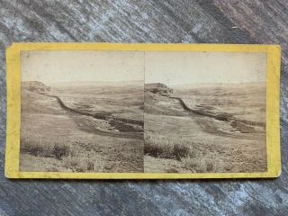 Utah Stereoview View On The Union Pacific Railroad Sheds & Bridge 1860s