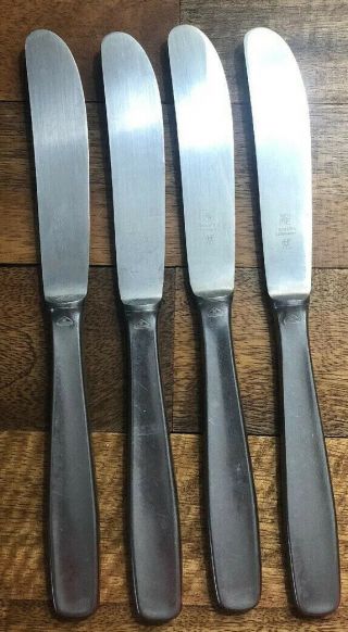 Wmf Fraser Line Germany Stainless 8 3/8 " Dinner Knives Set Of 4